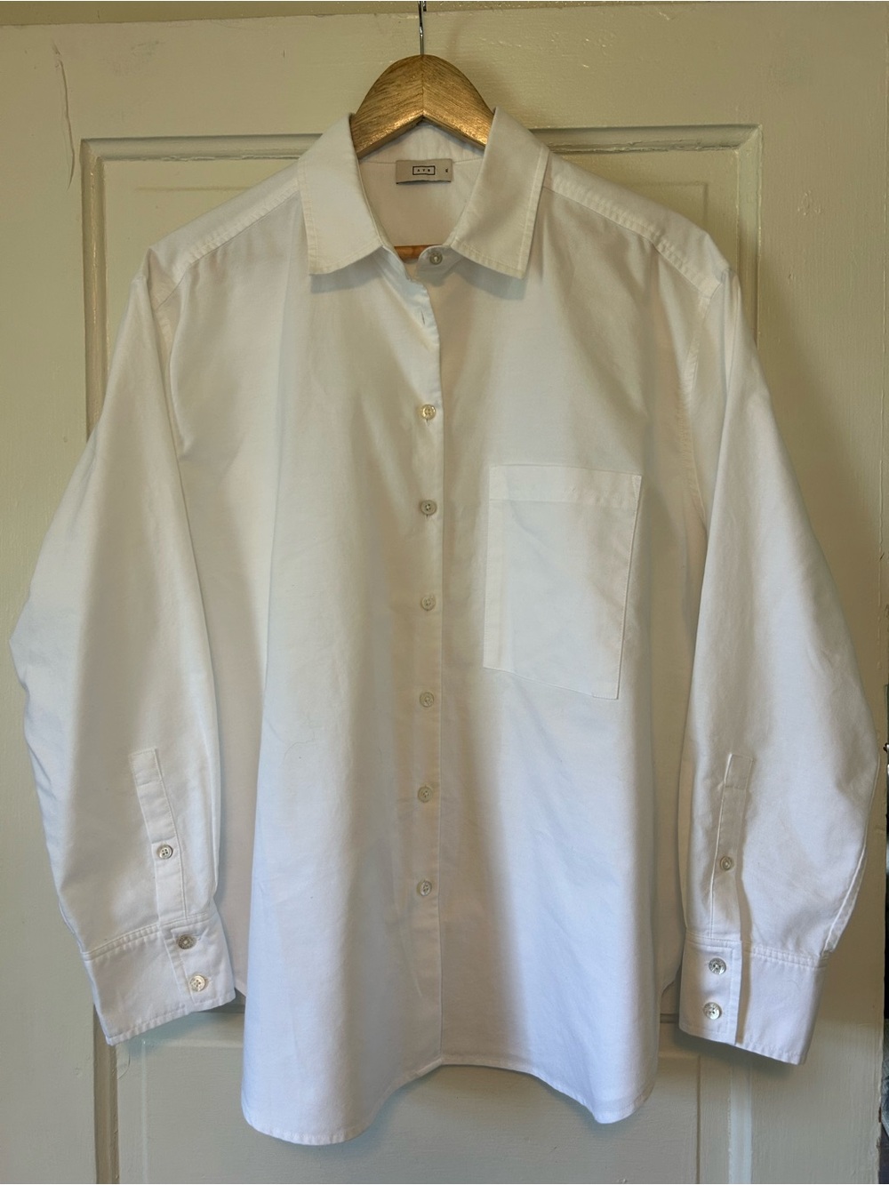 AYR The Deep End Women’s White Button Down 100% Cotton XL